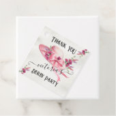 Rosa Blumenhut Derby Brautparty Geschenkanhänger (Beispiel)