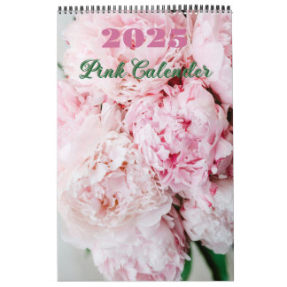 Rosa Blumenkalender 2025 Kalender