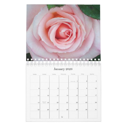 Rosa Blumenkalender der Rosen-2011 Kalender (Jan 2026)