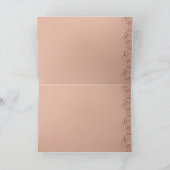 Rosa Blumenkarte Geburtstagskarte Karte (Innenseite)