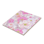 Rosa BlumenKeramikfliesen Fliese (Seite)