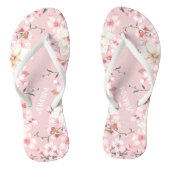 Rosa Blumenkirsche Blossom Sakura Blume Name Badesandalen (Fußbett)