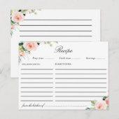 Rosa Blumenkohl-Rezeptur-Karte Postkarte (Vorne/Hinten)