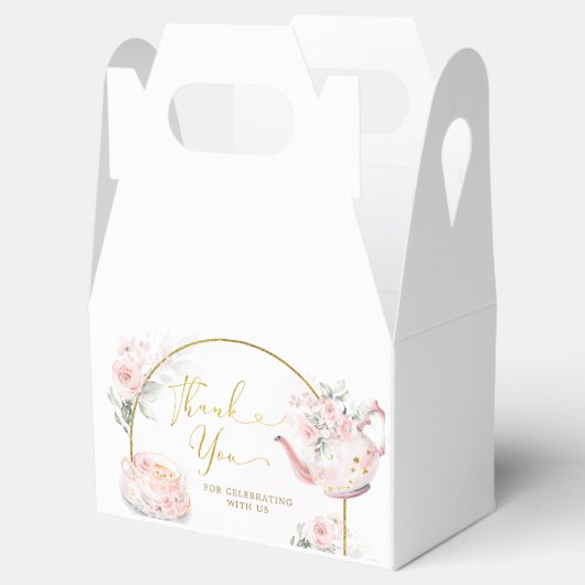 Rosa Blumenkohl Tee Party Brautparty Gefallen Scha Geschenkschachtel (Geöffnet)