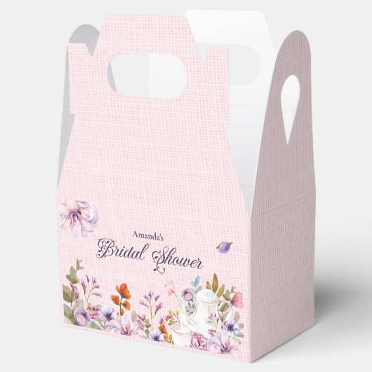 Rosa Blumenkost Party Themenabend Brautparty Geschenkschachtel (Geöffnet)