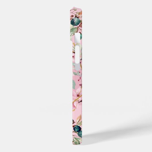 Rosa Blumenkranz, Blume Überlast Case-Mate iPhone Hülle (Rückseite / Links)