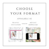 Rosa Blumenkreuz Foto der ersten Kommune Einladung