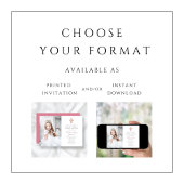 Rosa Blumenkreuz Foto der ersten Kommune Einladung