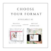 Rosa Blumenkreuz Foto der ersten Kommune Einladung