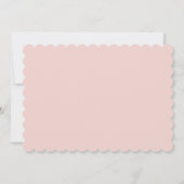 Rosa Blumenkuchen Einladung zum Geburtstag (Rückseite)