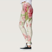 Rosa, blumenlange Leggings (Links)