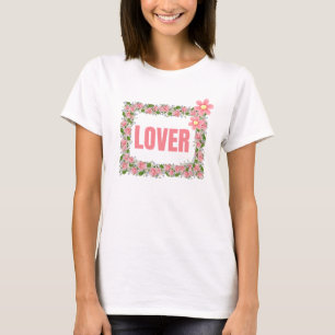 Rosa Blumenliebhaber-Ästhetik-Design   Cute Coquet T-Shirt