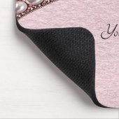 Rosa Blumenmauspad Mousepad (Ecke)