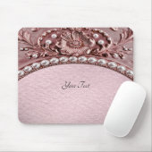 Rosa Blumenmauspad Mousepad (Mit Mouse)