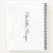 Rosa Blumenmischung Rezept Notizblock (Rückseite)