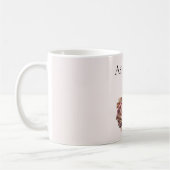 Rosa Blumenmotorrad Kaffeetasse (Links)