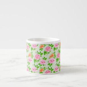 Rosa Blumenmuster-23670 Espressotasse