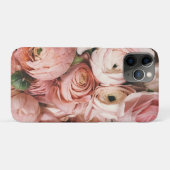 Rosa Blumenmuster Case-Mate iPhone Hülle (Rückseite (Horizontal))