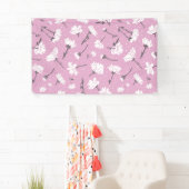 Rosa Blumenmuster-Design - Elegante Blume Art Banner (Insitu)