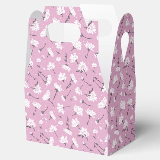 Rosa Blumenmuster-Design - Elegante Blume Art Geschenkschachtel (Geöffnet)