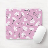 Rosa Blumenmuster-Design - Elegante Blume Art Mousepad (Mit Mouse)