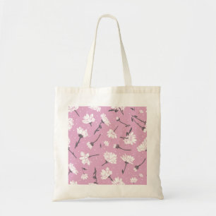 Rosa Blumenmuster-Design - Elegante Blume Art Tragetasche