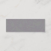 Rosa Blumenmuster - dünn Mini Visitenkarte (Rückseite)