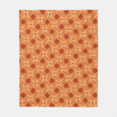 rosa Blumenmuster Fleecedecke (Vorderseite)