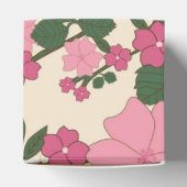 Rosa Blumenmuster Geschenkschachtel (Oben)