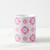 Rosa Blumenmuster Kaffeetasse (Mittel)