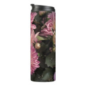 Rosa Blumenmuster Kunst von Renee Lavoie Thermosbecher (Nach rechts gedreht)