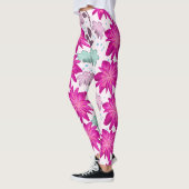 Rosa Blumenmuster Leggings (Links)