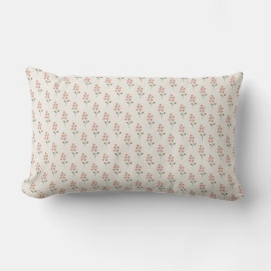 Rosa Blumenmuster Minimalistische Wurfkissen Lendenkissen