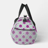 Rosa Blumenmuster mit Tröpfchen Duffle Bag (Rechts)