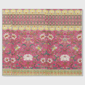 Rosa Blumenmuster Papier Geschenkpapier (Flach)