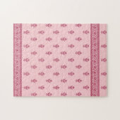 Rosa Blumenmuster Puzzle (Horizontal)