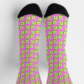 Rosa Blumenmuster Socken (Oben)