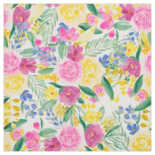 Rosa Blumenmuster Stoff (Muster)