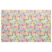 Rosa Blumenmuster Stoff (Fat Quarter (45,7 x 55,9 cm))