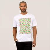 Rosa Blumenmuster T-Shirt (Vorne ganz)