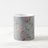Rosa Blumenmuster Vintage Kaffeetasse (Mittel)