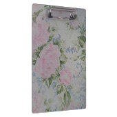 Rosa Blumenmuster Vintage Klemmbrett (Rechts)