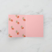 Rosa Blumenmutter Karte (Innenseite)