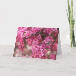 Rosa BlumenNotecards Dankeskarte