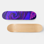 Rosa Blumenplatte Skate Board Skateboard (Horizontal)