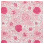 Rosa Blumenprint Klassischer Stoff (Nahaufnahme)
