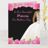 Rosa Blumenprinzen Afrikanischer Muttertag Karte (Gelbe Blume)