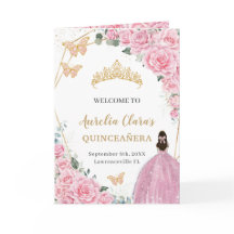 Rosa Blumenprinzessin Quinceñera Orden der Ereigni