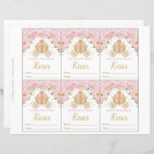 Rosa Blumenprinzessin rät wie viele Kisses Game (Vorne/Hinten)