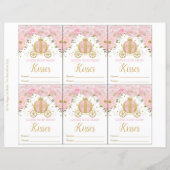 Rosa Blumenprinzessin rät wie viele Kisses Game (Vorderseite)